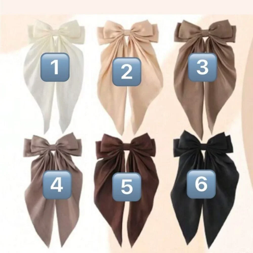 Romantic Bow Hair Clips